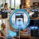 Portable Air Conditioner with Remote Control,1200ml Evaporative USB Mini Air Cooler Conditioner RGB 8 LEDs