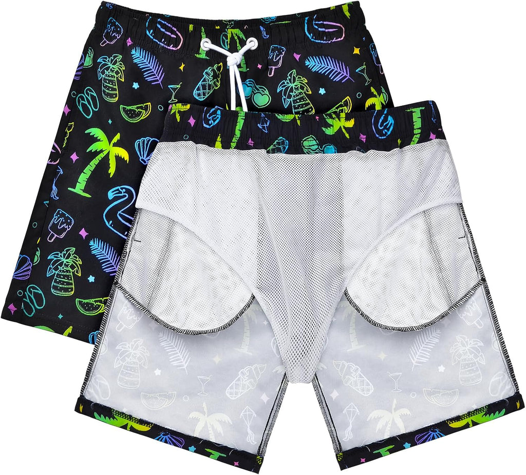 Boys Swim Trunks Board Shorts Teen Boys Swimsuit Quick Dry Swimwear Swimming Shorts Bathing Suit