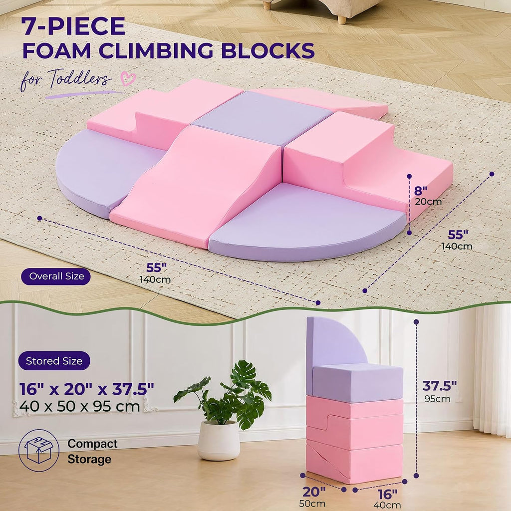 Soft Foam Climbing Blocks for Toddlers, Piece Baby Foam Climbing Blocks, Indoor Climbing Toys, Ideal Gift for Kids