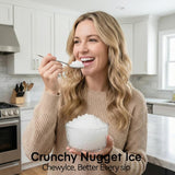 Nugget Ice Makers Countertop, Portable Nugget Ice Machine, Ready in 6 Mins, 24lbs in 24Hrs, Auto-Cleaning