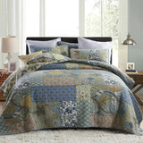 Secgo King Comforter Set- 100% Cotton Quilt King Set, Green, Sage bedspreads (96 * 108 Inch) with 2 Pillow Shams