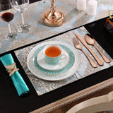 Copper Silverware Flatware Set, 60-Piece Stainless Steel Cutlery Set for 12, Mirror Finish