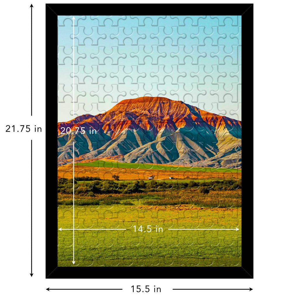 Wood 15x21.25 Puzzle Frame Black for Wall Hanging, 15 x 21.25 Picture Frame Poster Photo Frame for Wall Horizontally