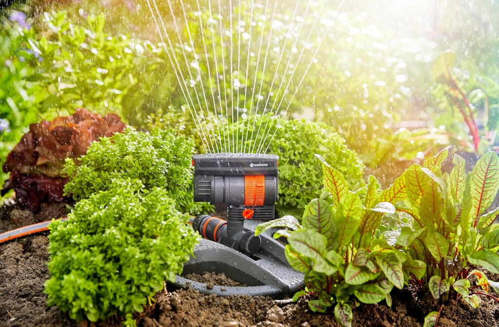 AquaZoom Compact Rectangular oscillating Sprinkler: Sprinkler for Watering Areas of 9-216 m2, Range 3-18 m, Spread