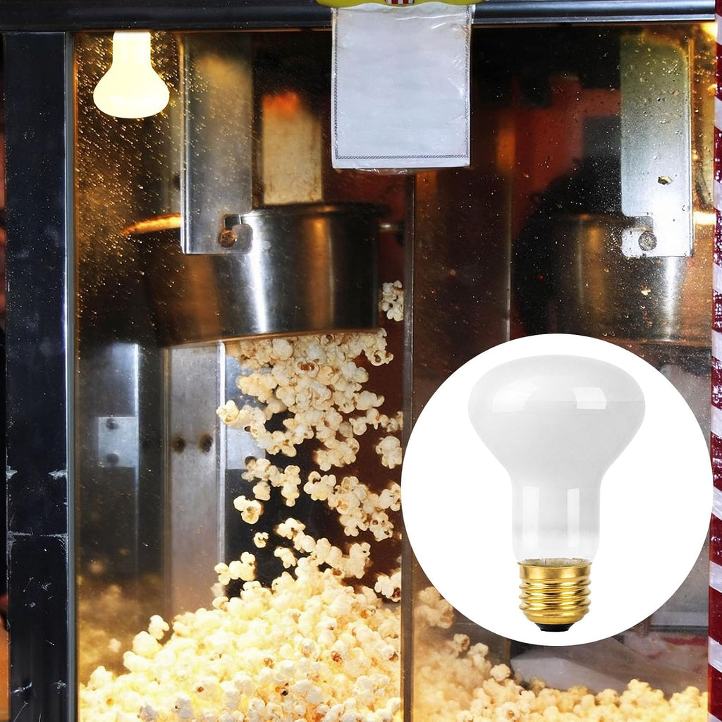 4pcs R20 60W E26 Brass Popcorn Machine Light Bulb 2700K Dimmable