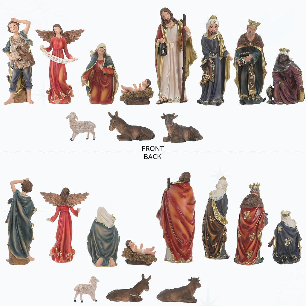 12.5in Nativity Scene Figurines, 12-Piece Nativity Sets & Figures