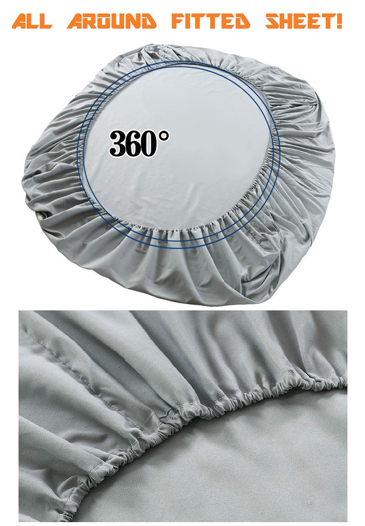 Luxury Soft Bed Sheets Bloomingdale Pattern - 1500 Premium Hotel Quality Microfiber Softness Wrinkle and Fade