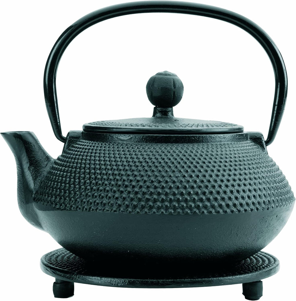 Cast Iron Trivet Mat for Hot Dishes, Pots, Teapots | Made in Spain | Non-Slip Rubber Legs, Heat Resistant, Vintage