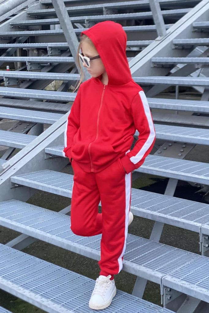 Girls 2 Piece Outfits Zip Up Hoodie Tracksuit Sweatsuits Sets