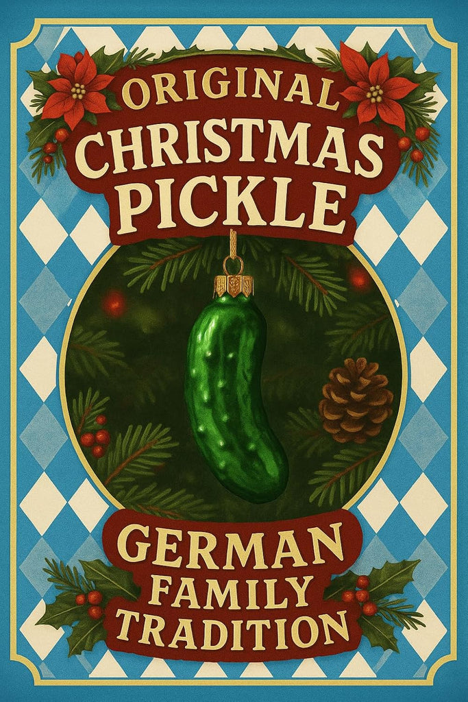 Christmas Pickle Ornament Original German Legend Blown Glass Tree Decor