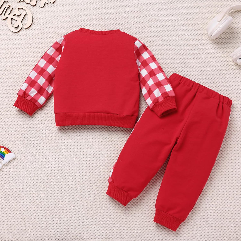 Toddler Boys Jogger Sets Pullover Athletic Sweatshirt Sweatpants Infant Baby Tracksuits Sweatsuits Fall Winter Outfits