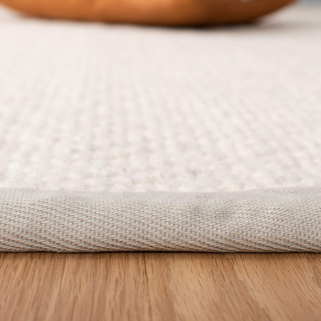 Natural Fiber Collection Accent Rug - 4' x 6', Ivory, Handmade Wool & Jute, Ideal for High Traffic Areas (NF487A)