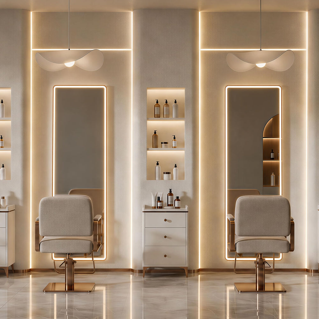 64"x21" Full Length Mirror with LED Lights, Hanging Mounted Mirrors, Aluminum Frame Mirrors with Dimming & 3 Color