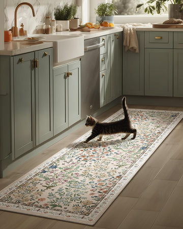 Washable Kitchen Rug Runners s: 2'6"x8' Bedroom Rug Non Slip Low Pile Soft Stain Resistant Floor Carpet Runner Rug