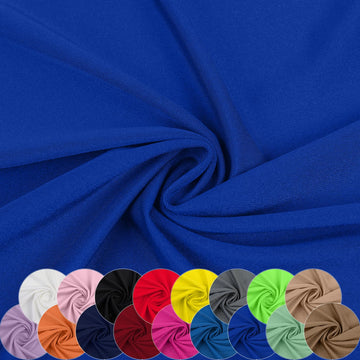 Nylon Spandex Fabric, 80% Nylon, 20% Spandex, Swimwear, Activewear Fabric 4 Way Stretch Sports, Dance, Yoga (Royal
