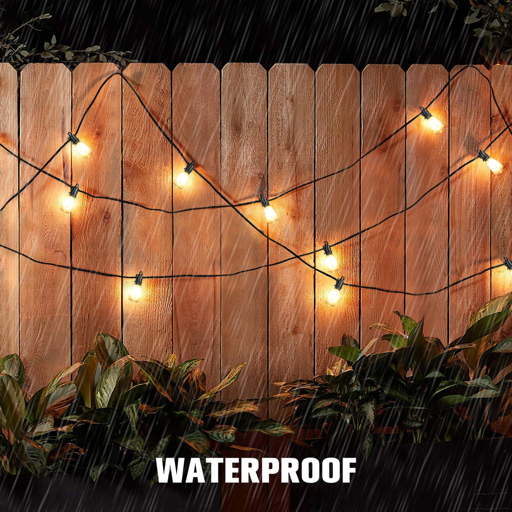Solar String Lights Ourdoor Waterproof, Patio Lights Solar Powered with Remote, ST38 32 Vintage Edison