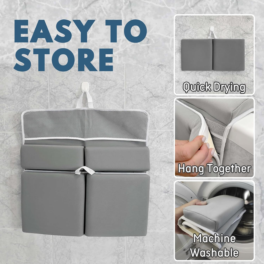 Bath Kneeler and Elbow Rest Pad Set, 1. Inch Non-Slip Pads