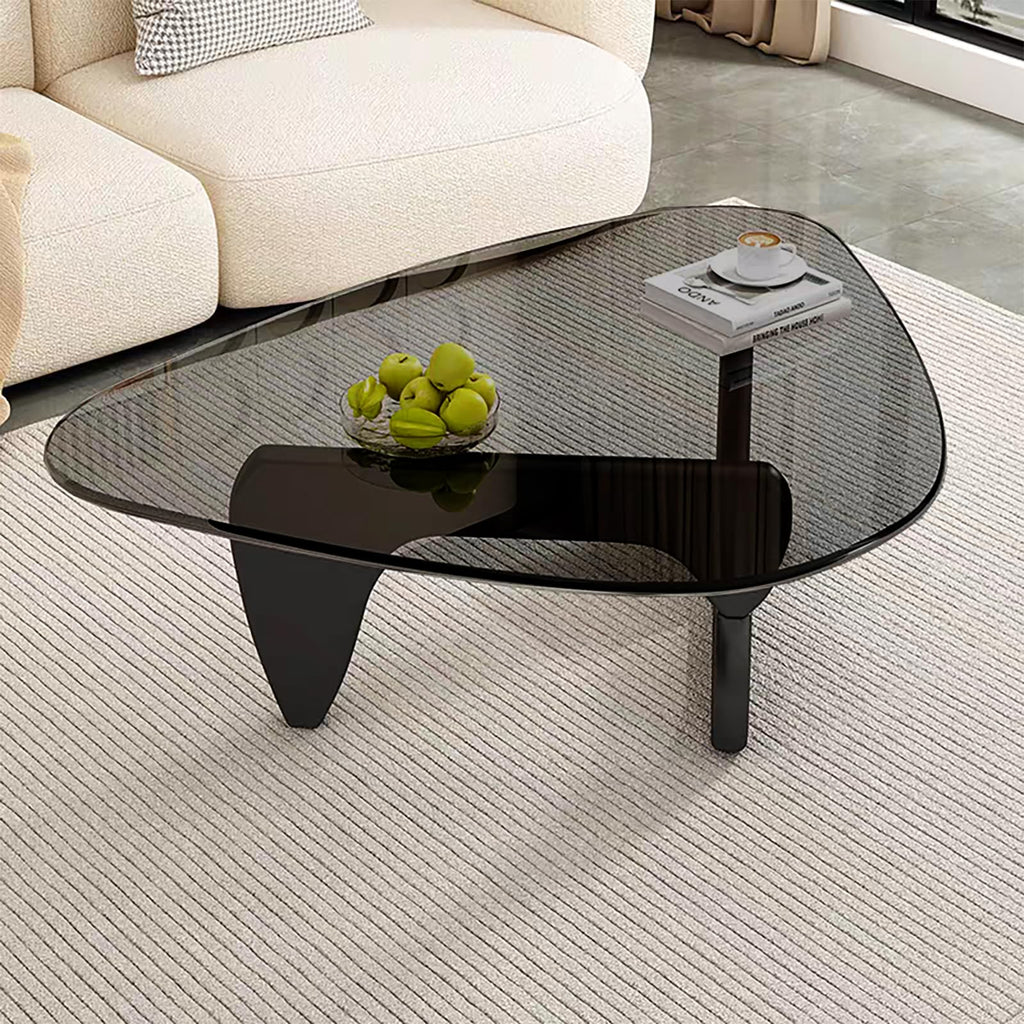 Glass Coffee Table, Mid Century Modern Coffee Table, Coffee Table Center Table Suitable Living Room Reception Office