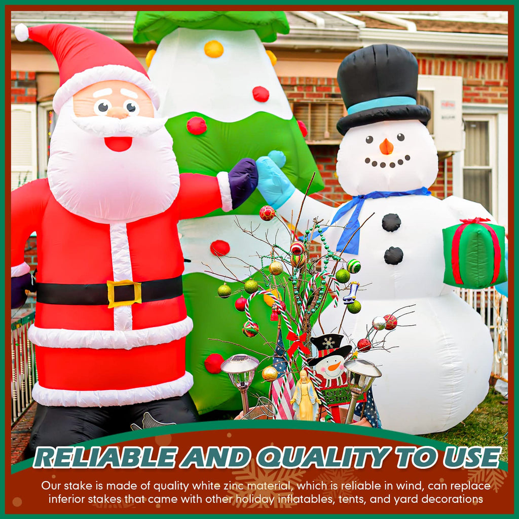 20 Pack Inflatable Stakes and Tethers Decorations Set with Hooks