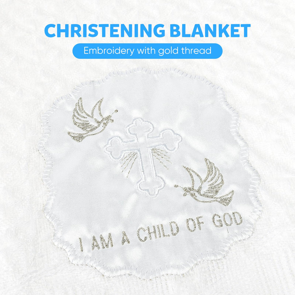 Baptism Blanket Christening Gifts for Girls Boys