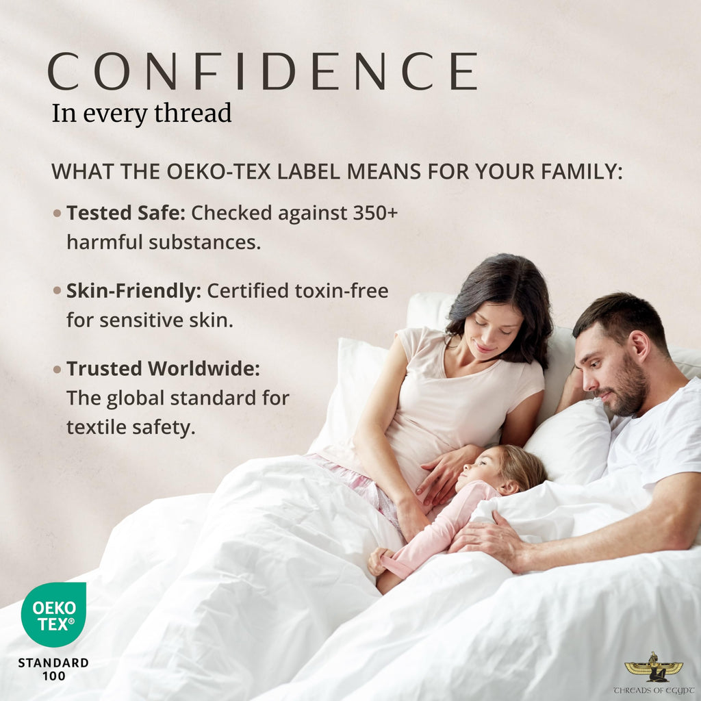 Egyptian Cotton Pillowcases, White, King, 2-Pc