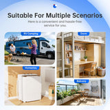 16Lbs Portable Washing Machine, Compact Single Tub Laundry Washer with Spin Dryer, Mini Semi-Automatic Washing Machine