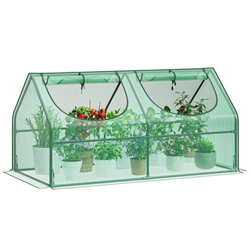 3X3X6 Small Greenhouse, Durable PE, Waterproof & UV Protected