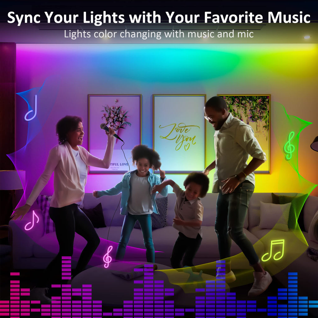 6 Pack RGB Under Cabinet Lights with App and Remote Control