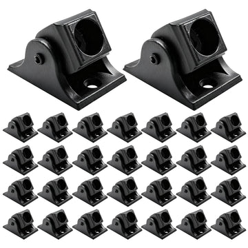 Iron Balusters Swivel Shoes, 0°-180° Rotation Aluminum Alloy Staircases Shoes for 5/8 Inch Round Interior