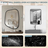 Irregular Wall Mirror 22"x30" Bathroom Mirrors Asymmetrical Artistic Decorative Bedroom Bathroom Hallway Entryway