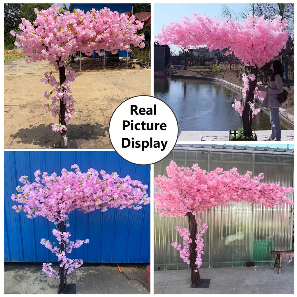 6FT Artificial Cherry Blossom Tree Pink, Fake Sakura Tree Indoor Decor