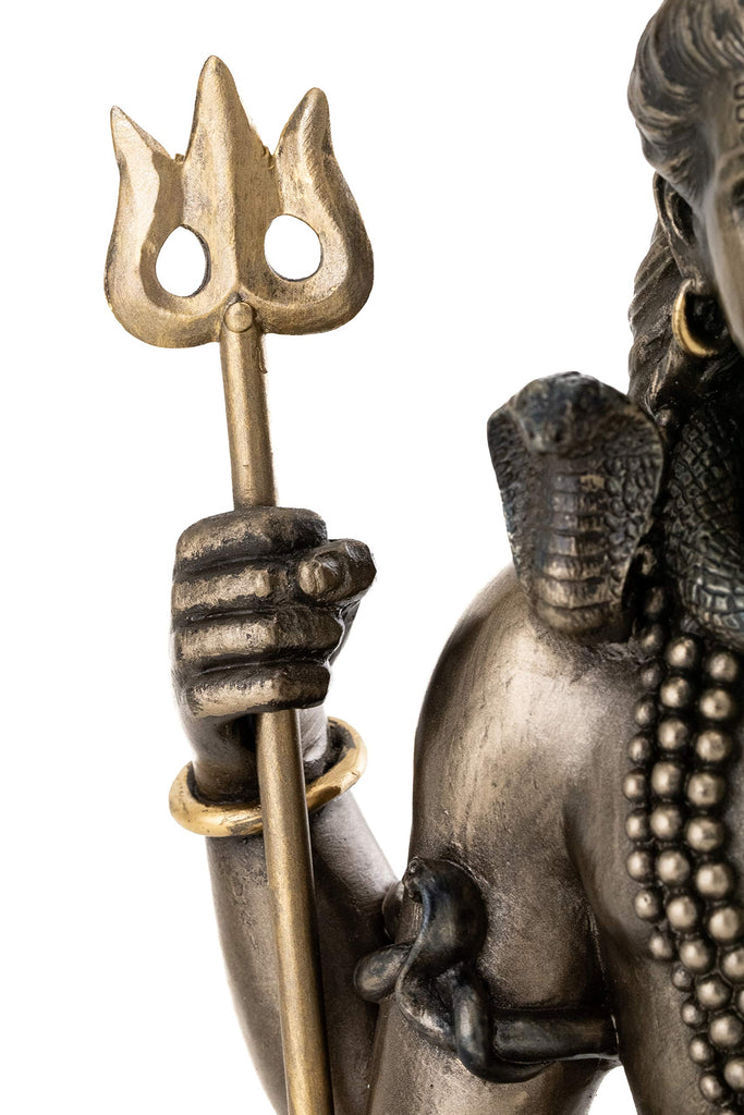 Shiva Statue in Padmasana Lotus Pose-Hindu God of Destroying Evil, Ignorance, and Death Sculpture - Collectible