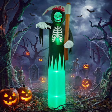 12 FT Grim Reaper Halloween Inflatables Outdoor Decorations