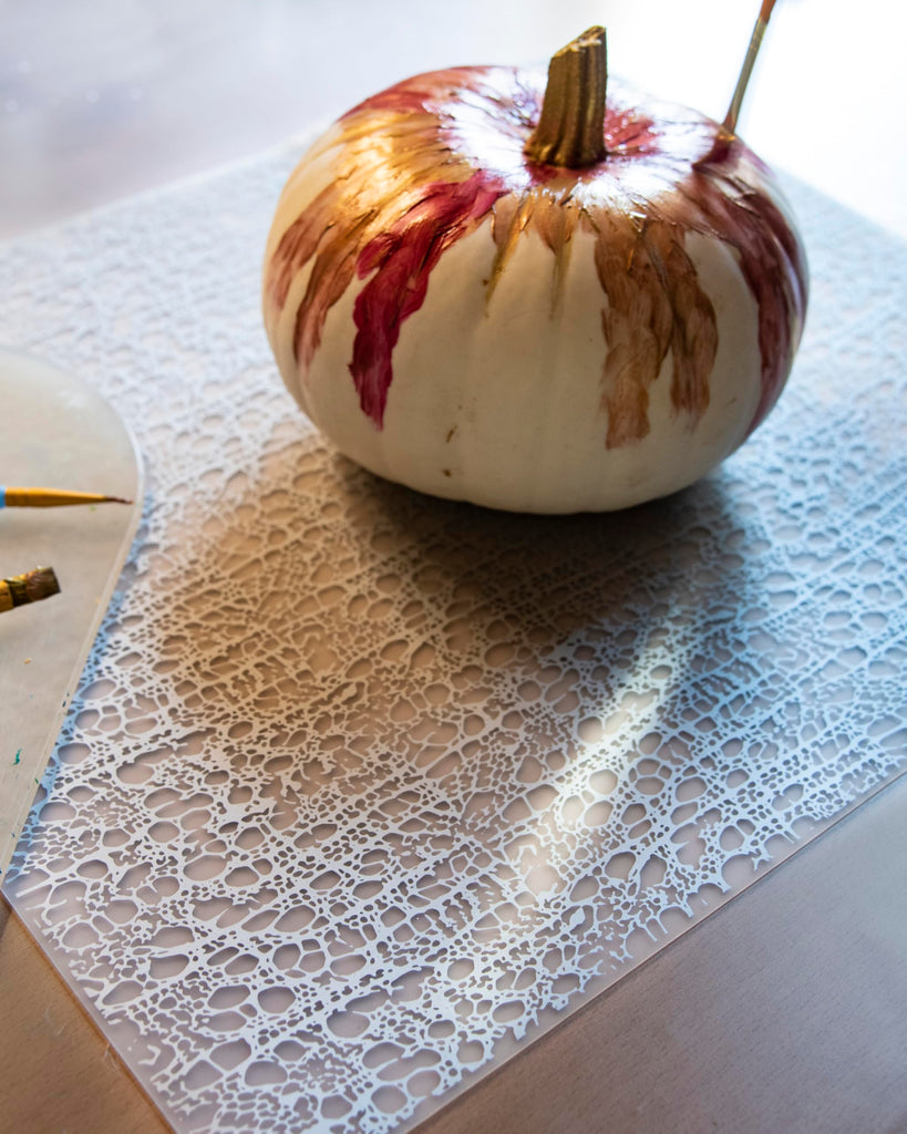 14 x 16 Rectangular Silicone Placemat, Cocoon Print in Silver, 1 Count