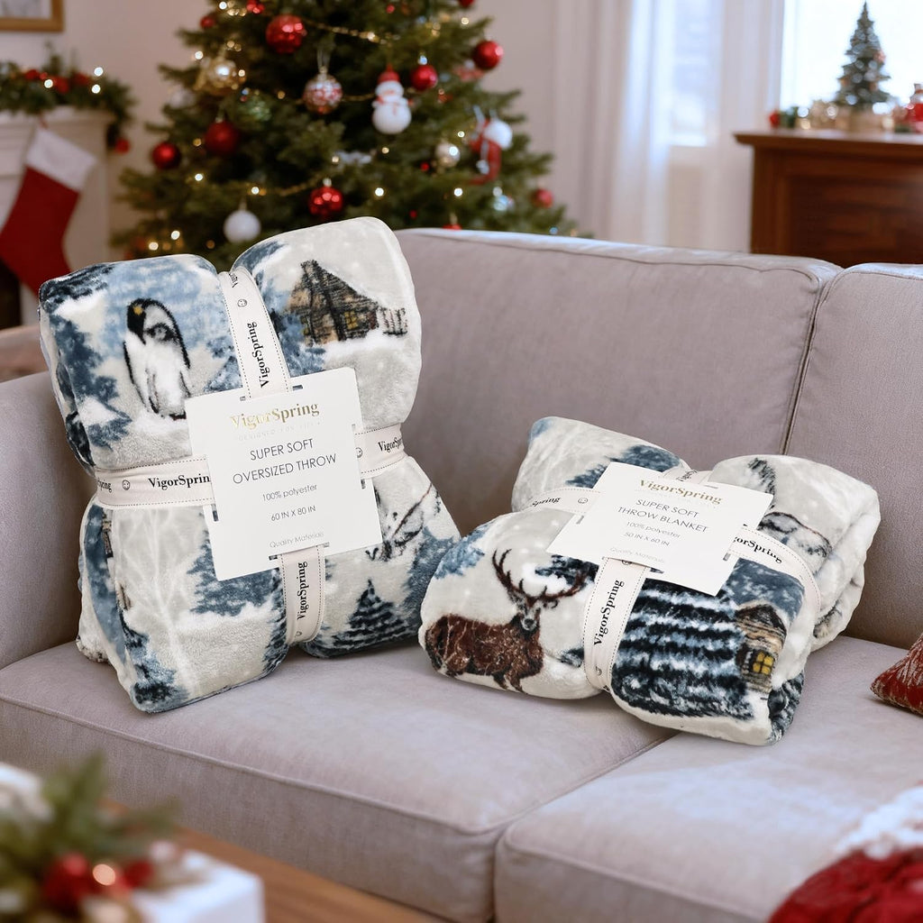 Ultra Soft Christmas Throw Blanket -50x60 Inch