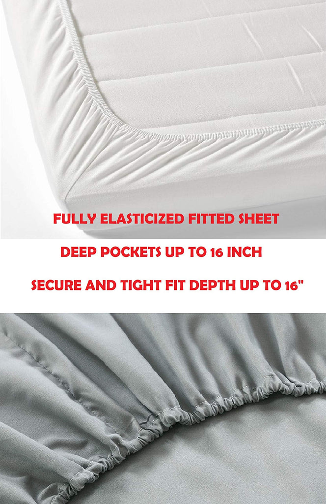 Luxurious 5-Piece Bed Sheet Set - 1500 Premium Hotel Quality Microfiber - Deep Pocket, Wrinkle and Fade Resistant
