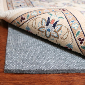 Non-Slip Area Rug Pad 5'x7', 1/3" Thick Dual Surface-Felt+Rubber. Premium Carpet Mat - Safe for All Floors