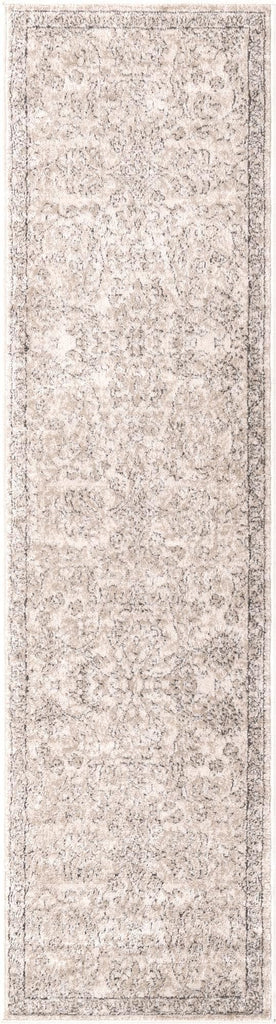 Oregon Collection Rug - 8 Ft Runner Ivory Low-Pile Rug Perfect s, Entryways