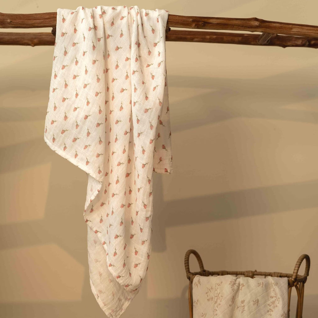 Muslin Swaddle Blankets, Cotton Receiving Blanket