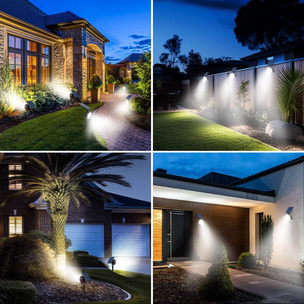 Solar Spot Lights Outdoor Waterproof, Landscape Spotlights