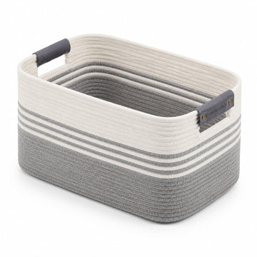 Cotton Rope Laundry Basket Extra Large, 22.8GAL Collapsible Woven Storage Baskets Kids Toys Stuffed Animal,Boho