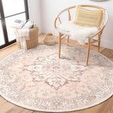 Area Rugs Washable Non-Slip, Floral Vintage Distress Print Pattern Medallion Carpet for Living Room Bedroom