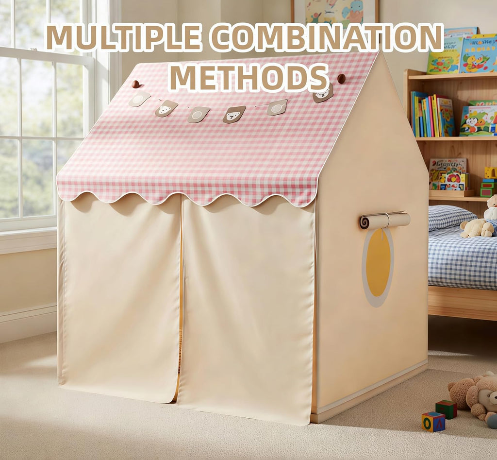 Kids Play Tent Indoor Outdoor Playhouse with Star Lights