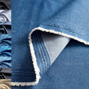 3-Yards 8 oz Indigo Blue Denim Fabric for Sewing, Crafting |Stylish Denim Fabric |Denim Fabric by The Yard |Jean