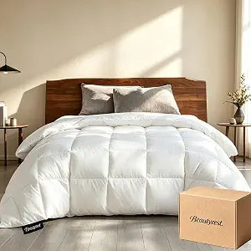 White Goose Feather & Down Fiber Comforter King