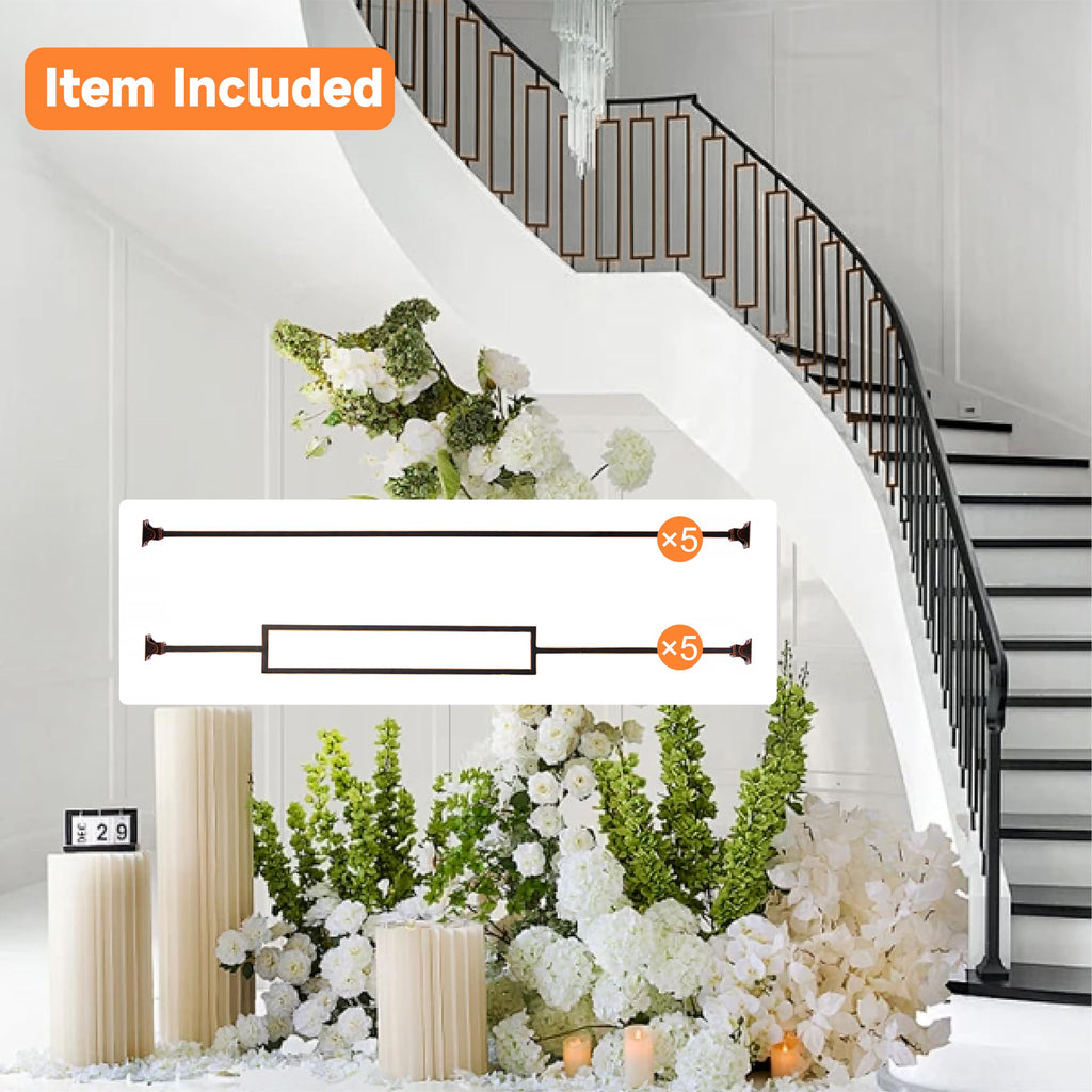 Oil Rubbed Copper Staircase Balusters - 1/2inch x 44inch, Metallic Railing with Distinctive Shine and Textured