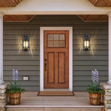 Dusk to Dawn Outdoor Front Porch Light Fixtures Wall Mount,2 Pack Sensor Exterior Lighting Fixtures for House