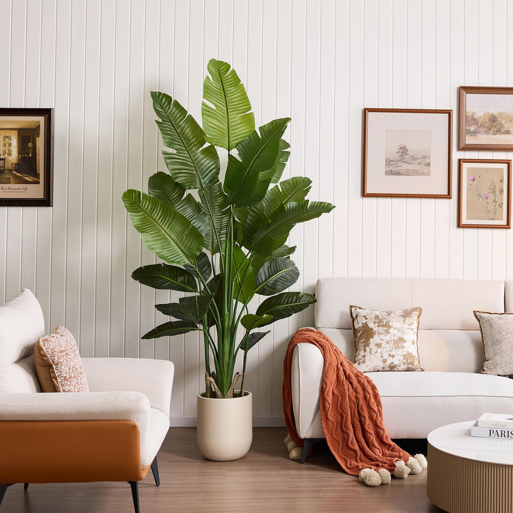 7ft Bird of Paradise Artificial Plant with Planter