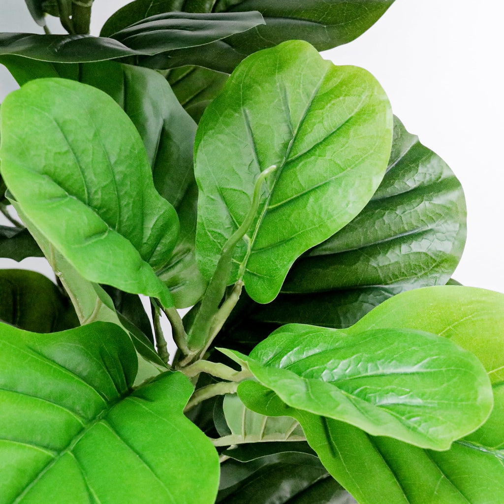 6ft Artificial Fiddle Leaf Fig Tree in Pot Faux Fiddle Leaf Fig Tree Large Artificial Tree for Indoor Outdoor House