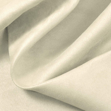 Suede Microsuede Fabric Upholstery Drapery Fabric Ivory (5 Yards)